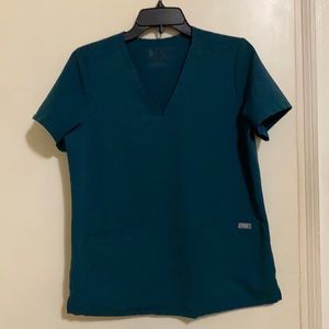 Figs Caribbean Blue Top